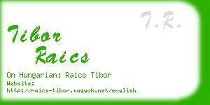 tibor raics business card